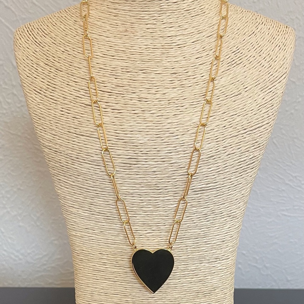 Kris Nations 19” Large Link Chain with Heart Pendant